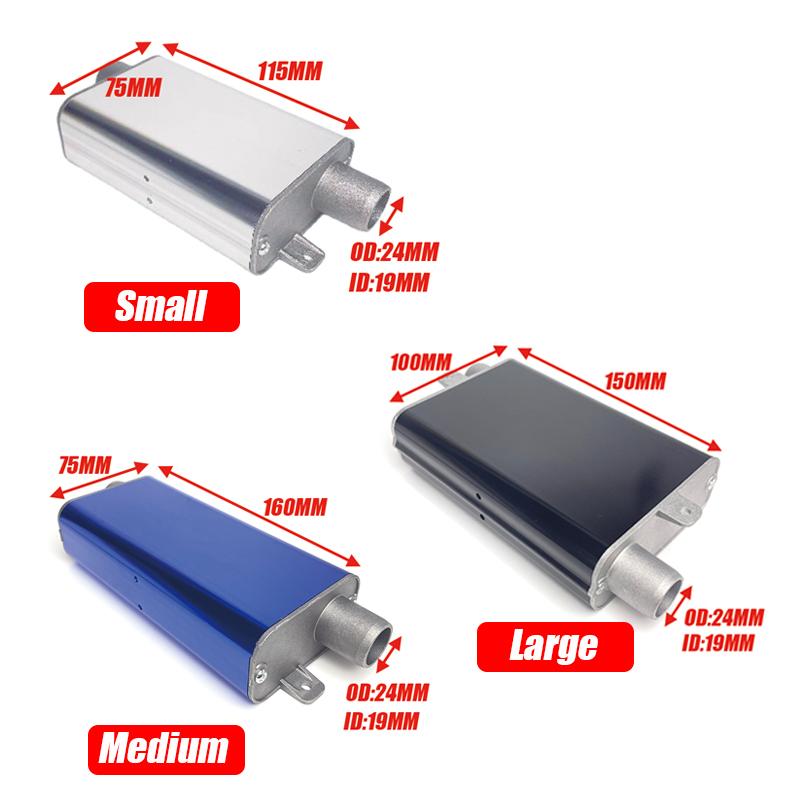 5 Type Silencer & 60cm Air Diesel Parking Heater Stainless Steel Exhaust Pipe Tube Gas Vent Hose For Car Truck Silver