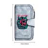 Cool Skull Astronaut Print Purse Stylish Long Wallet Fashion Portable Card Holder Dark Daily Carry Pouch 