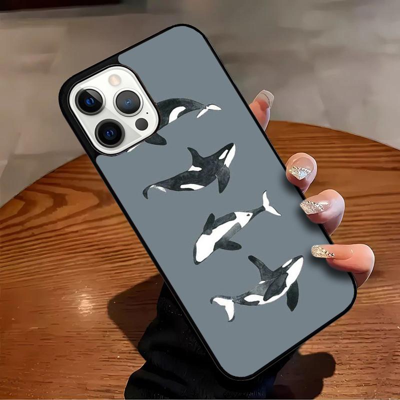 Orcas Killerwale Handyhülle Für iPhone 17 Air 16 15 14 13 12 11 Pro Max Max Plus Bumper Hülle Cover