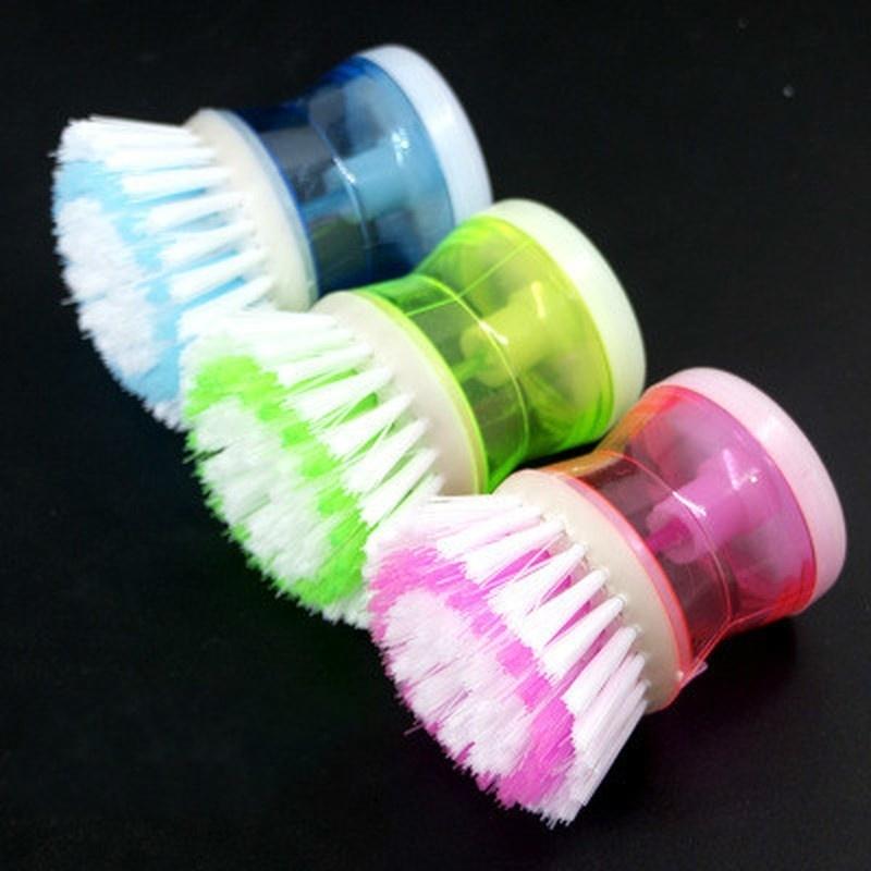 Kitchen Cleaning Brush Hydraulic Pressure Washing Brush Kitchen Pot Pan Dish Bowl Palm Wash Tool Bru