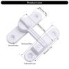 Safety Door Lock 90/180 Degree Sliding Door Lock Privacy Door Bolt Lock