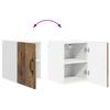 Wall Mounted Cabinet PORTO 2 Pcs Reclaimed Wood Look 30 X 31 X 40 Cm Engineered Wood