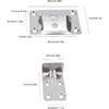 1 Pair Removable Table Bracket Stainless Steel 304 Boat Table Brackets Desktop Removable Table Bracket Replacement for RV Yacht Ship Household