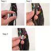50pcs Braid Accessories Hair Rings Braiding Decorative Hair Clips Mixed Color Aluminum Flower Tubes Non-Rust and Fade