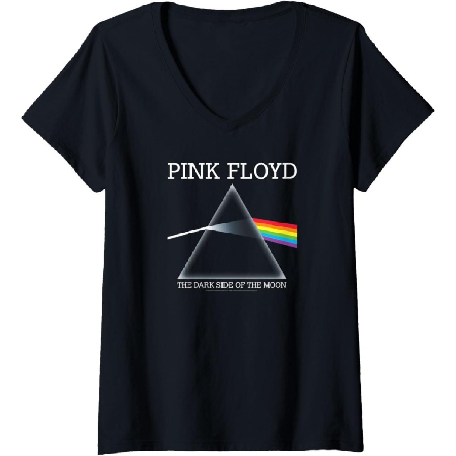 

Женская футболка Pink Floyd The Dark Side Of The Moon с V-образным вырезом S чёрный