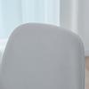 1pc Solid Color Shell Chair Cover Short Back Dining Chair Covers Anti-dirty All-inclusive Seat Slipcover for Home Wedding Decor