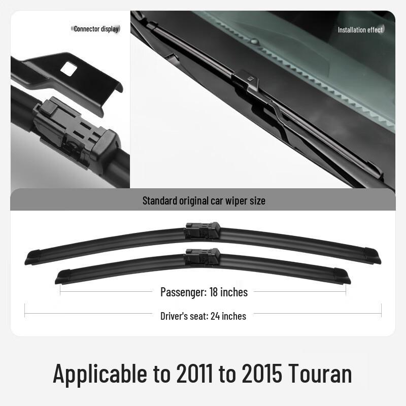 Frameless Front Wiper Blade for 2016-2021 Volkswagen Touran L