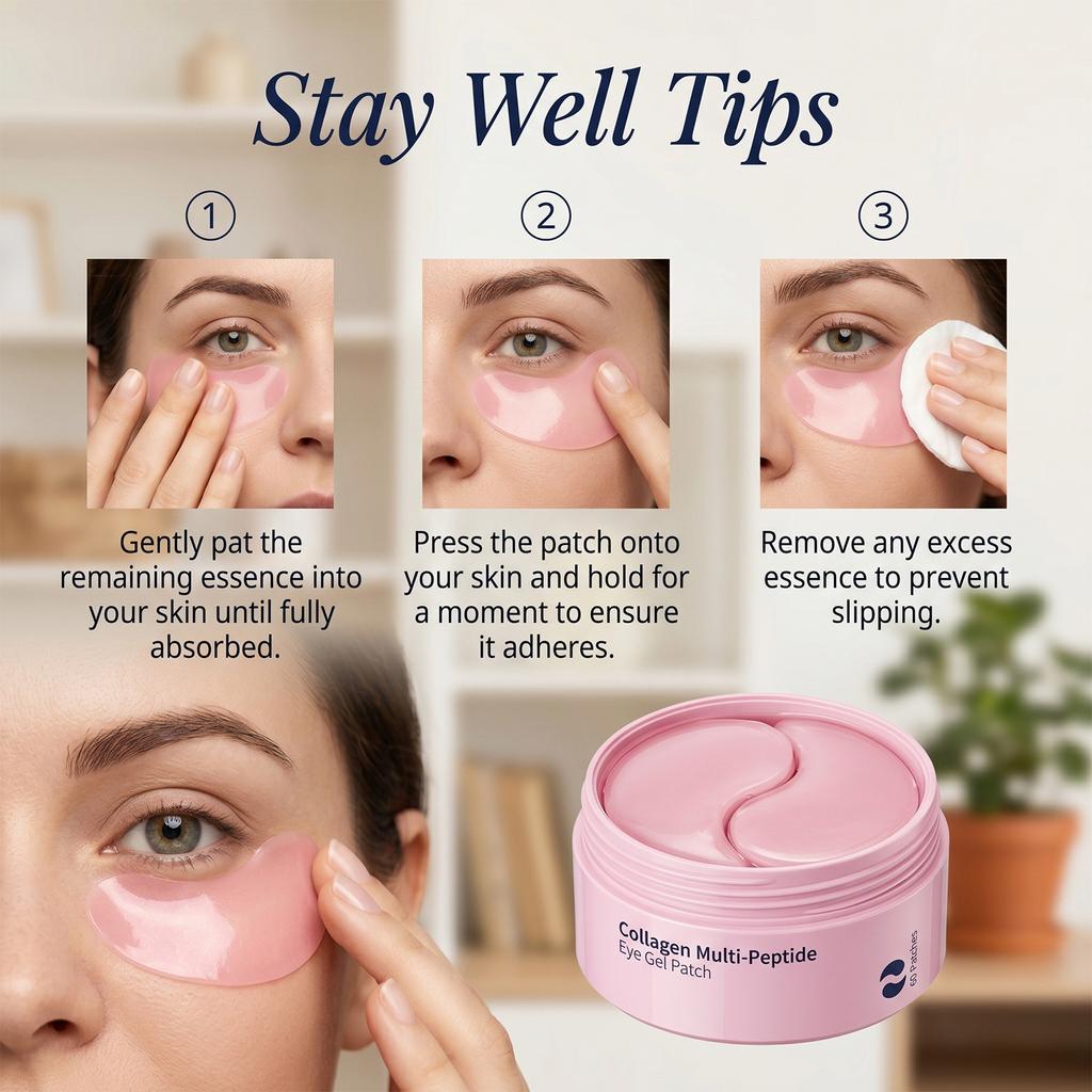 Bestselling Crystal Gel Eye Patches Fade Dark Circles Reduce Puffiness & Fine Lines Brighten Under-Eye Skin