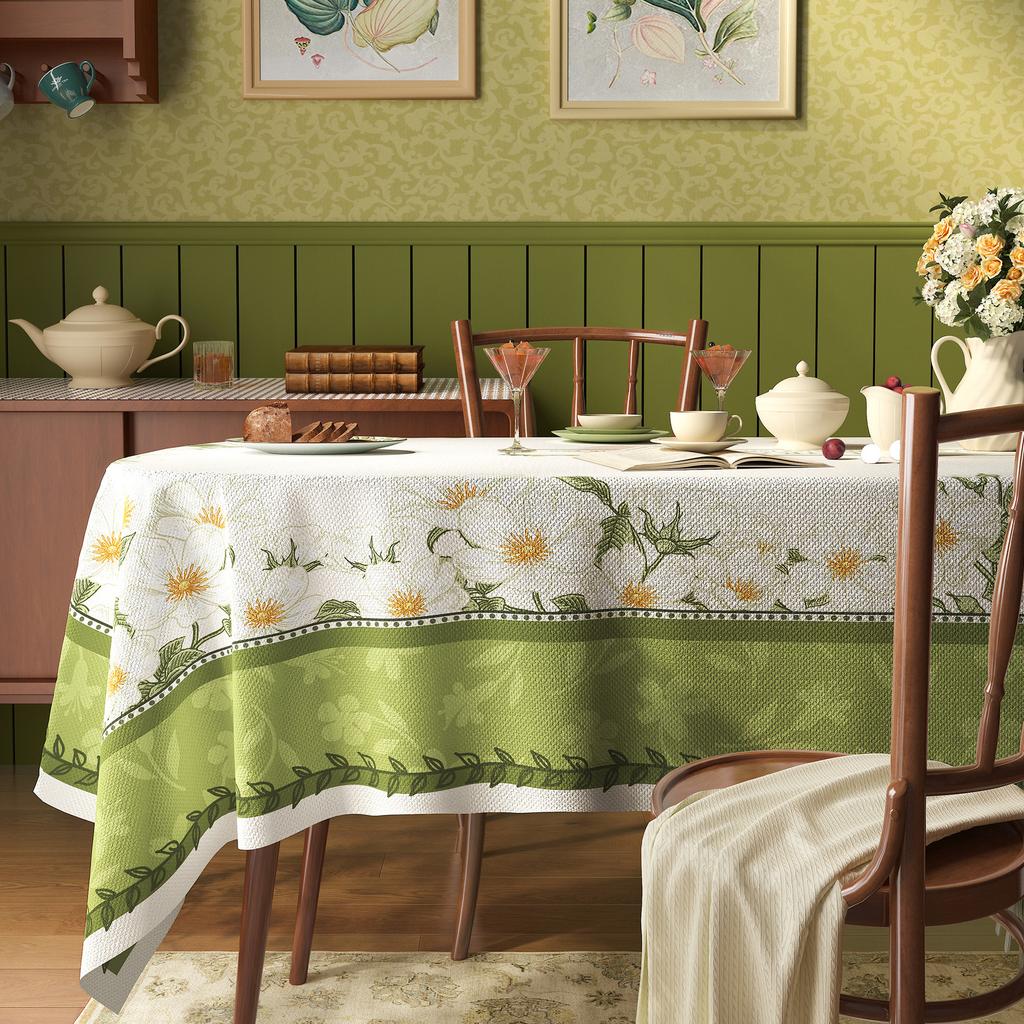 Tablecloth Waterproof, Oil-Proof, Leave-In And Anti-Ironing Table Cloth Light Luxury High-End Pvc Coffee Table Tablecloth Table Mat