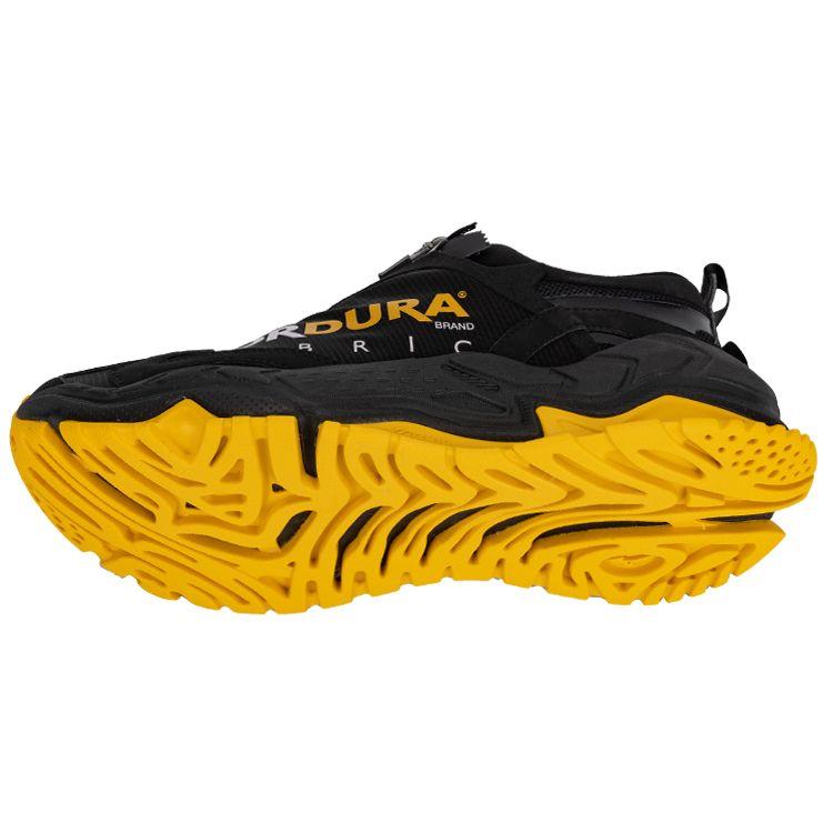 Mizuno GM 3 Fabric Leather Sports Non-Slip Wear-Resistant Low-Top Casual Shoes Men Casual Shoes Black Yellow D1GH222202