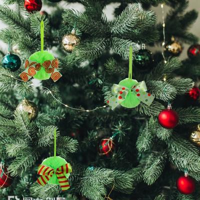 4 Inch Green Furry Christmas Ball Ornaments Faux Fur Fluffy Hanging Xmas Ball with Bow for Holiday Wedding Party Decoration