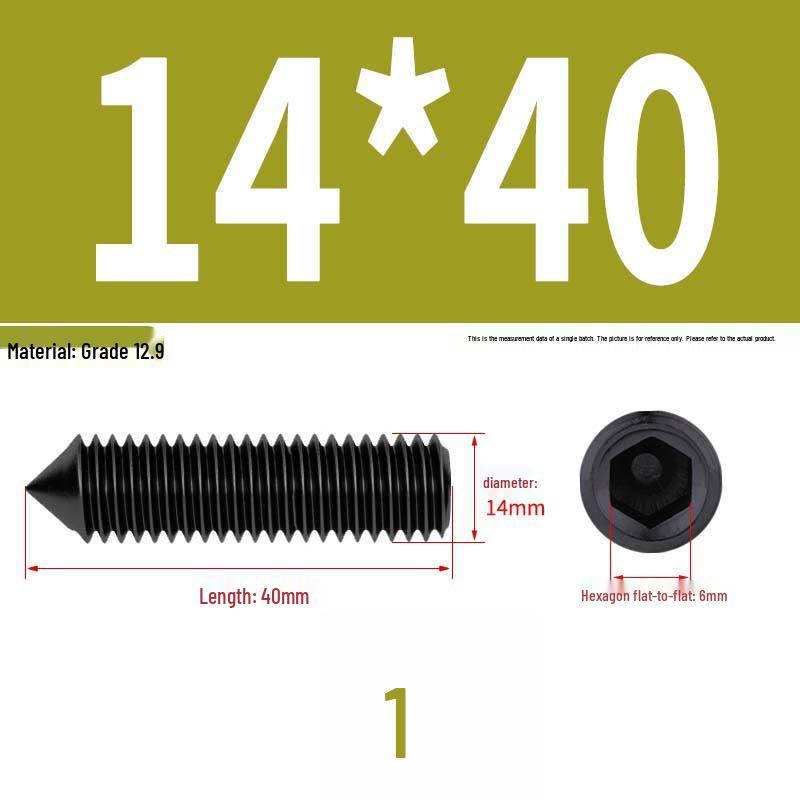 12.9 Edelstahl 304 Innensechskant Kegelspitze Gewindestift M2/M3