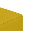 2 Seater Sofa Bed with 2 Cushions Yellow Velvet