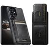 Cartera de Cuero Magnética Vertical con Ranura para Tarjetas Estuche para Samsung Galaxy S26 Ultra S25 Plus S24 S23 Soporte Plegable para Teléfono Cubierta