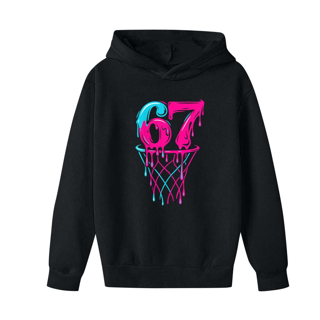 Boys' Printed Hooded Long,Sleeve Sweatshirt Casual Sports Comfort Sweatshirt