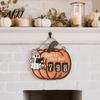 Fun Halloween Gift Ghost Pumpkin Reading Tracker Wooden Hanging Sign, Sliding Number Counter for Book Read This Year, Decoration Spooky Decor