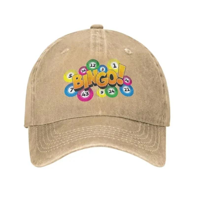 Klassisk Bomull Het Spel Bingo Basebollkeps Herr Dam Personlig Justerbar Unisex Pappahatt Sommar