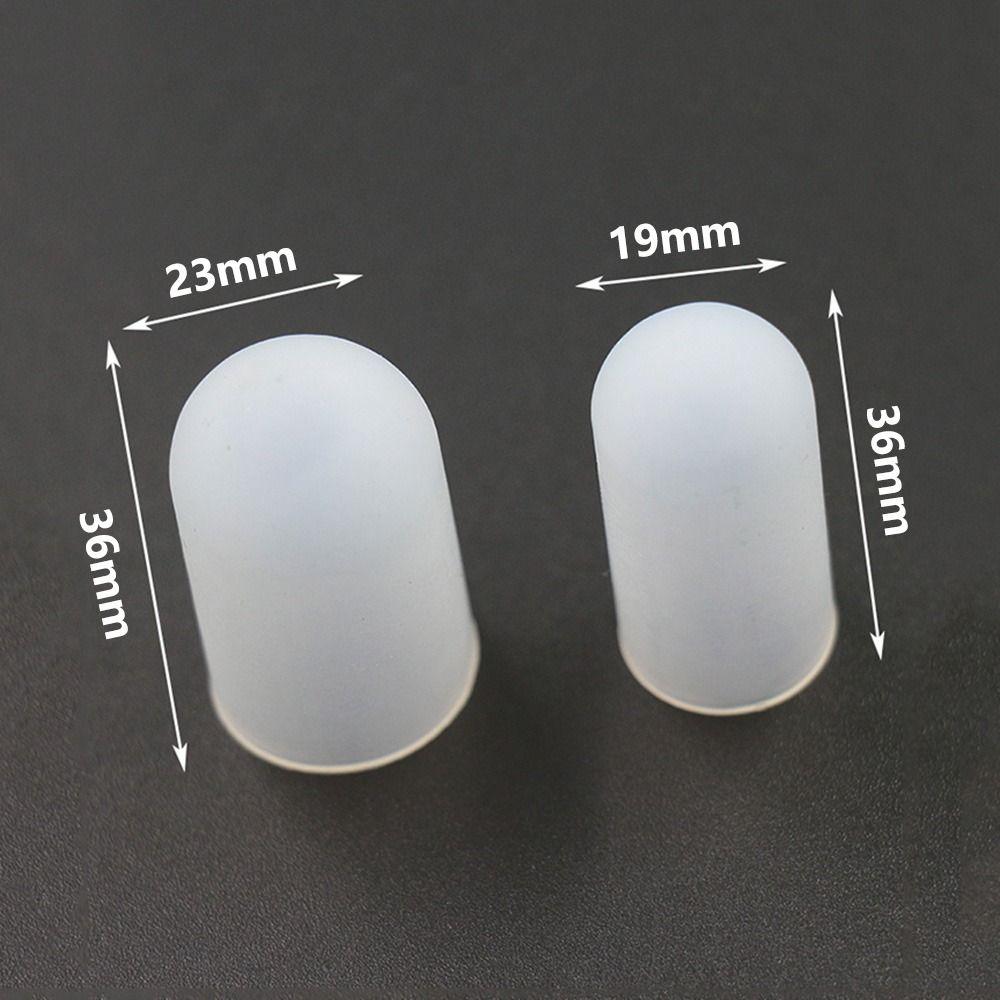 5/10 Pcs High Temperature Resistant Silicone Finger Protector Transparent Heat Insulation Finger Caps Wear-resistant Antistatic