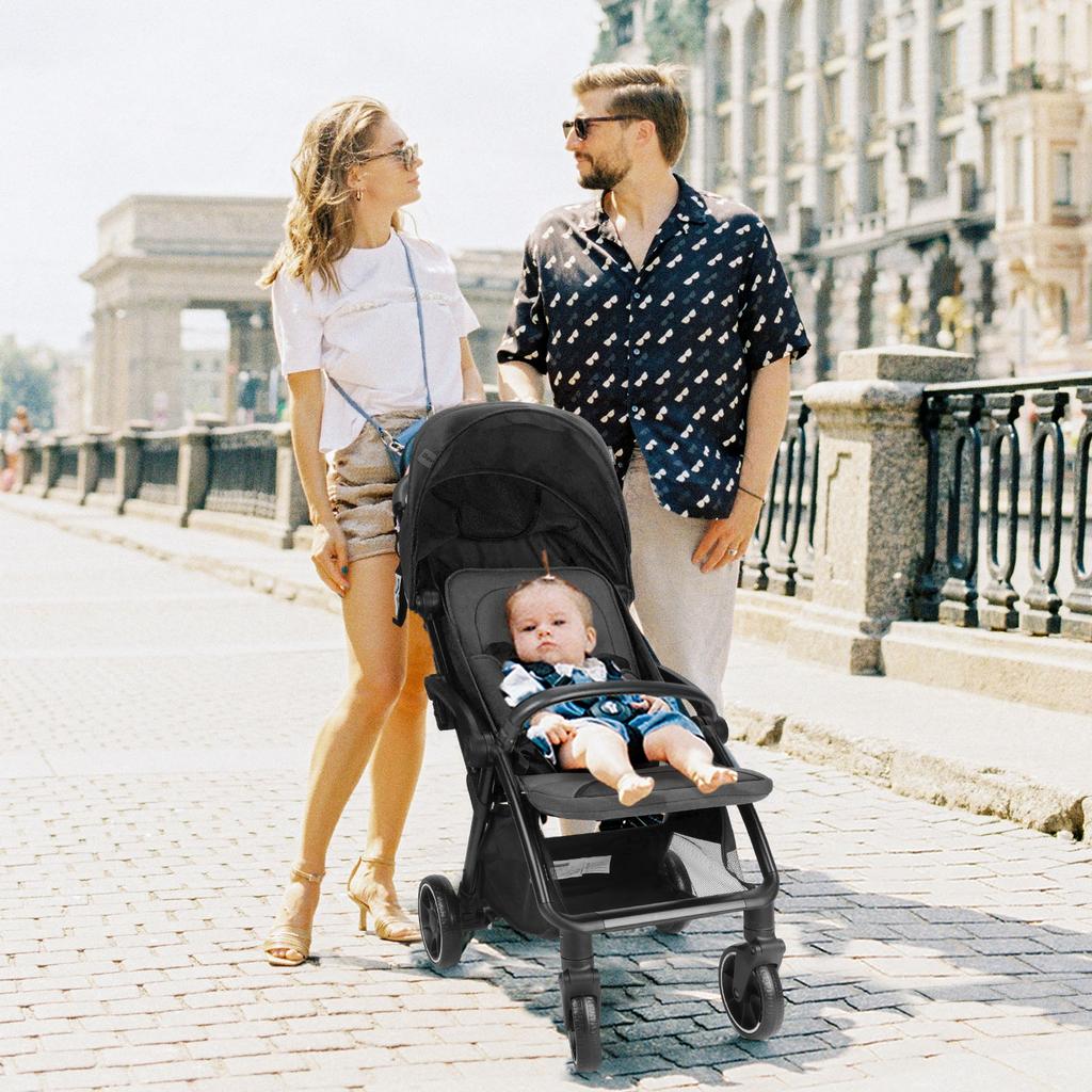 Standard Stroller  Seat, Foldable Portable Newborn Stroller ,Luxury Baby Carriage Suit Baby,Toddlers,360°Swivel Seat