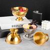 Salad Cup Safe Stainless Steel Ice Cream Cup Gold Silver Dessert Bowl With Ice Cream Spoon Accessories Household Kitchen Tools