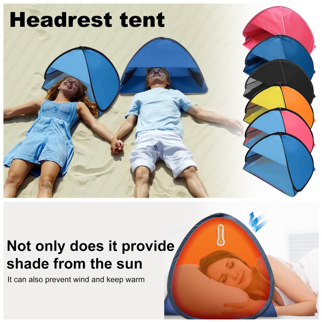 Beach Sun Shelter,Instant Sun Canopy With Zippered,Beach Chair,UV Automatic Shade Tent Canopy For Outdoor Picnic Beach Camping