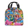 Pocoyoes Cartoon Comdy Accessories Insulated Lunch Bag For School Food Box Portable Thermal Cooler Lunch Boxes