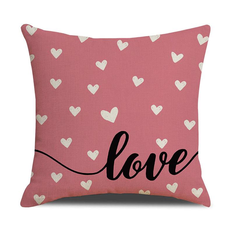 Valentines Day -ow Covers 18x18 Set Of 4 Love Heart Valentines Day Throw Pillows Decorative Cushion Cases Valentine Decorations