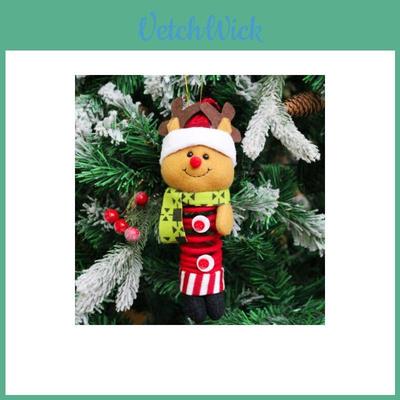 European Style Swinging Christmas Figures With Fabric Material For Festive Decorations