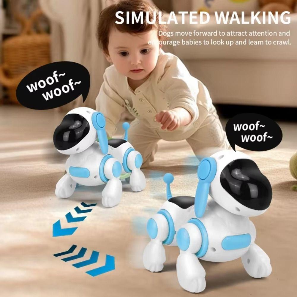 Plastic Dog Walking Dancing Toy Puzzle Toy Robot Electronic Dog  Valentine's Birthday