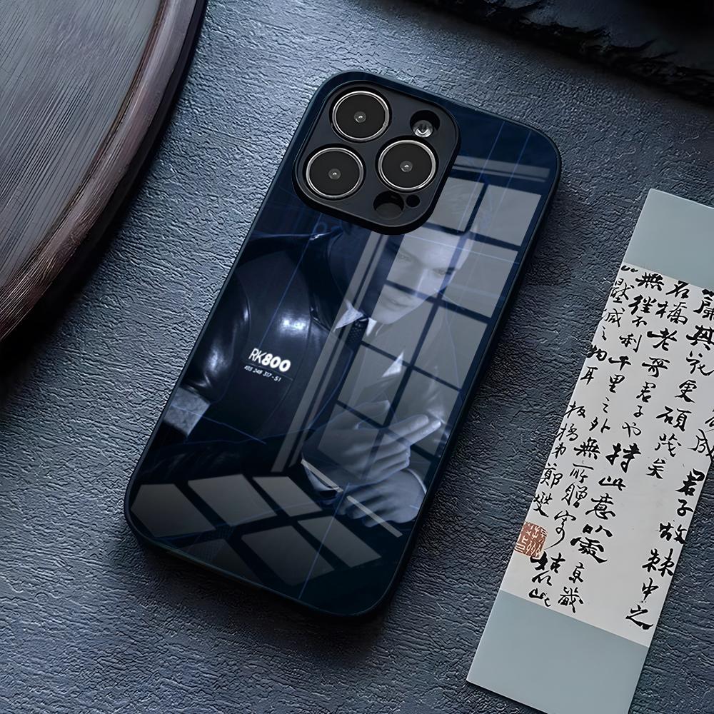 

Чехол для телефона Игра Detroit Become Human Для IPhone 17 Pro Max 15 Pro 14 12 11 13 Mini X XR XS 16 Plus SE Стеклянная крышка iPhone13