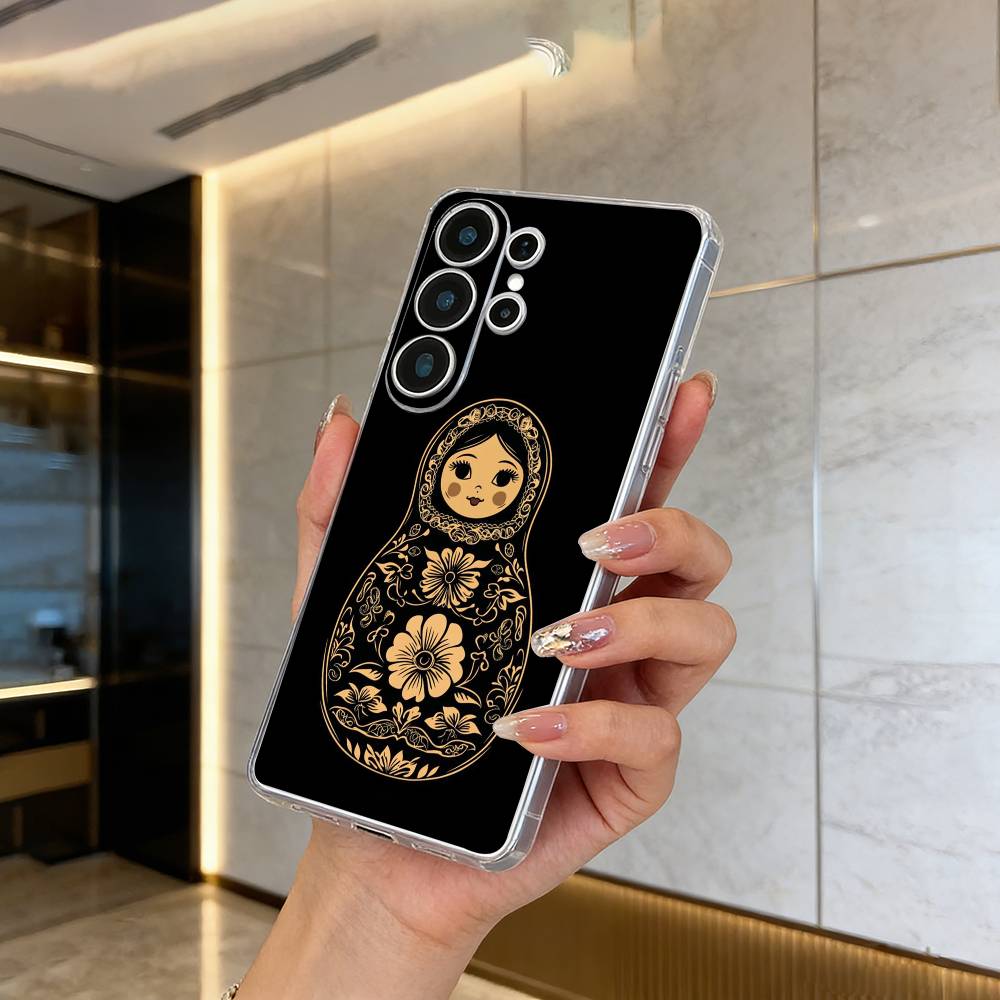 

Russian -Dolls- Matryoshka Clear Phone Case for Samsung S25, S24, S21, S22, S23, S30, Ultra, S20, Plus, FE, Lite Samsung S22plus5G