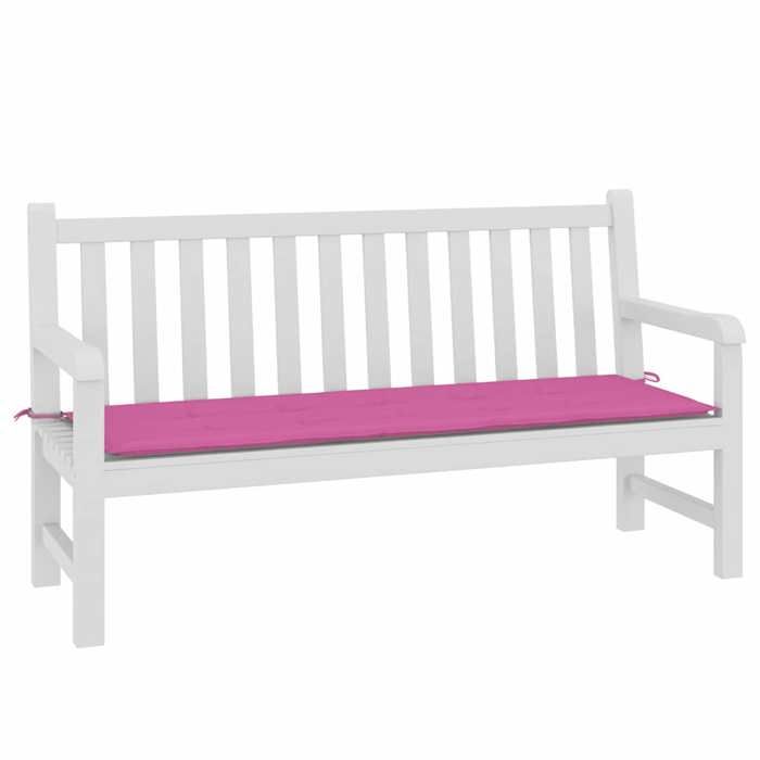 VidaXL Garden Bench Cushion, Non-Slip Chair Pad, Terrace Patio Living Room Decoration, Pink 150x50x4 361162