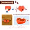 Heartbeat Simulation Dog Calming Soft Plush Toy Anxiety Relief Sleep Aid Behavioral Training Chew Snuggle Doll for Puppy Pets
