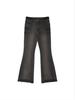 [Matinkim] BACK POCKET POINT WASHED BOOTS CUT DENIM PANTS IN GREY