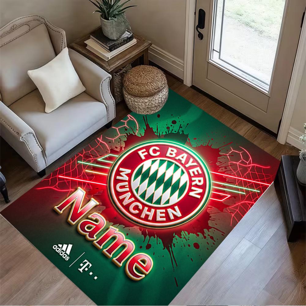 Bayern Munich Fan Gear Floor Rug Office Rug Suitable for Living Rooms Dormitory Kitchen Bedrooms Anti-slip Rug Decorate Offices Spiritual Gift