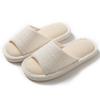 Linen slippers women's four seasons do not stink feet hospitality non-slip soft bottom silent indoor floor slippers women's summer