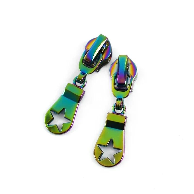 Meetee 5/10/20Pcs 5# Zipper Puller for Nylon Zippers Plastic Coil Zips Slider Heads Repair Kits DIY Garment Sewing Accessories