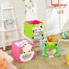 Foldable toy boxes, lego blocks, material, for children, large, 3 PCS