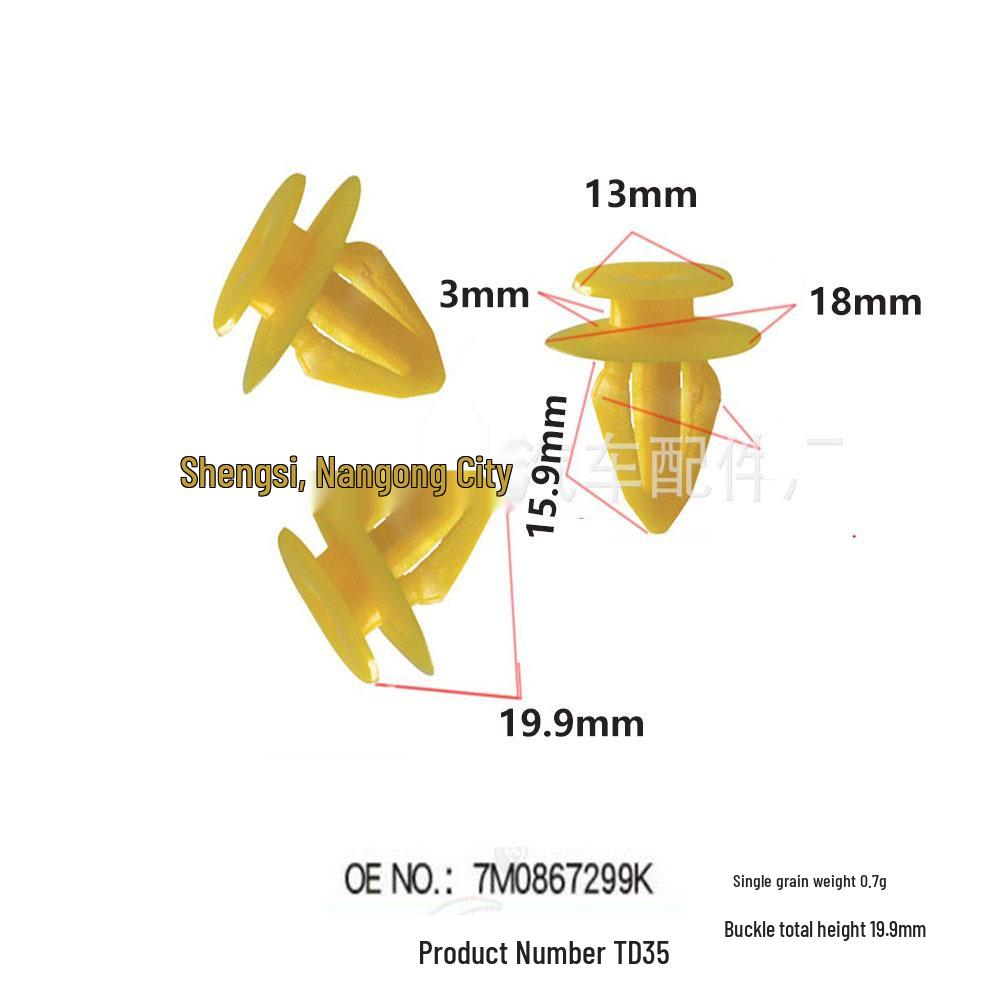 

Universal Car Door Panel Clip for VW, Ford, Nissan, BMW - Trim Panel Fixing Accessory 10000 units
