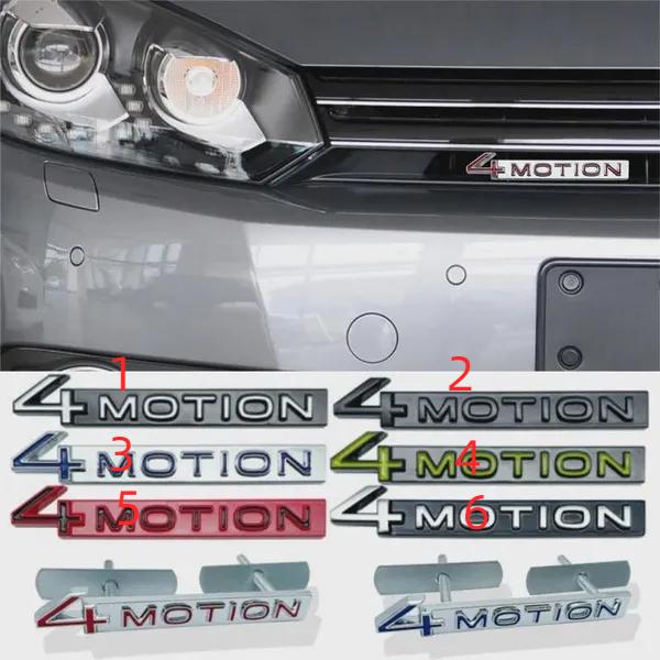 

Металлический значок 4 MOTION, эмблема на переднюю решетку автомобиля, наклейка на задний багажник для гольфа, поло, Passat Tiguan Jetta Touran Bora CC