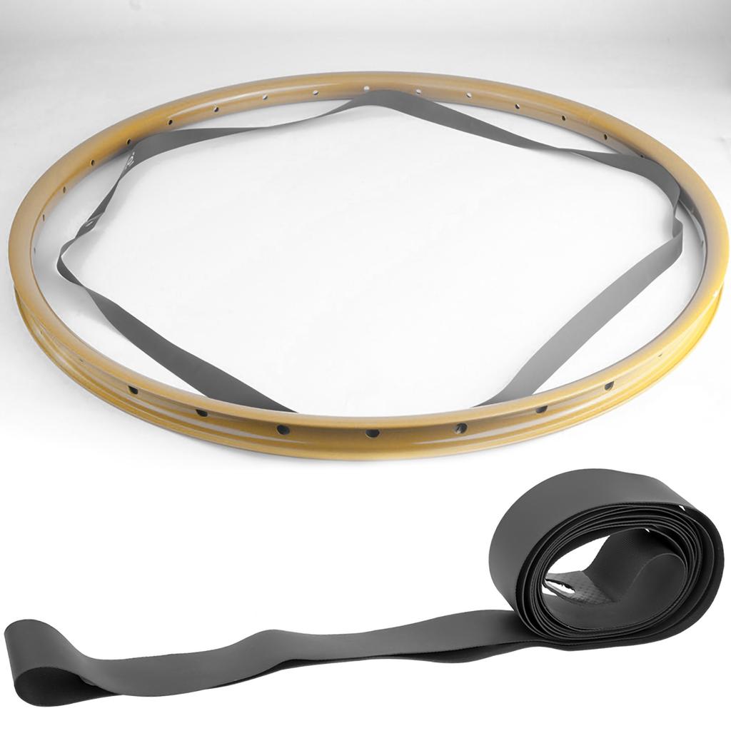PVC Inner Tube Tyre Mountain Bike Pad Liner Bike Tire Tape(Black 20in)