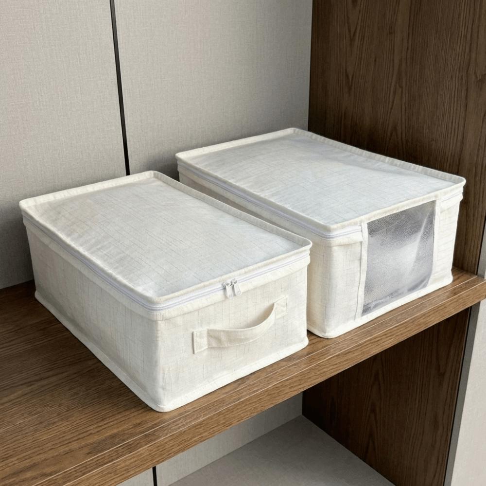 Large Capacity Visible Clothes Storage Box Dust-proof Clothes Moving Box Clothing Storage