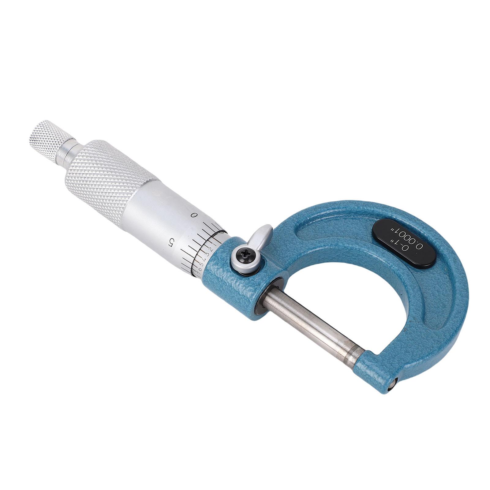 

Outside Micrometer Inch 0 1in 0.0001in Graduation Machinist Tool Alloy Accurate Standard with Box