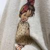 Sweatshirt for Women Oversize Fleece Thickened Loose Round Neck Casual Cartoon Pullover Long Sleeve Winter Sweatshirt Top