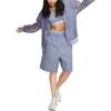 Nike Solid Color Zip-Up Hooded Jacket Women jackets Bright-Steel-Blue DV7973-519