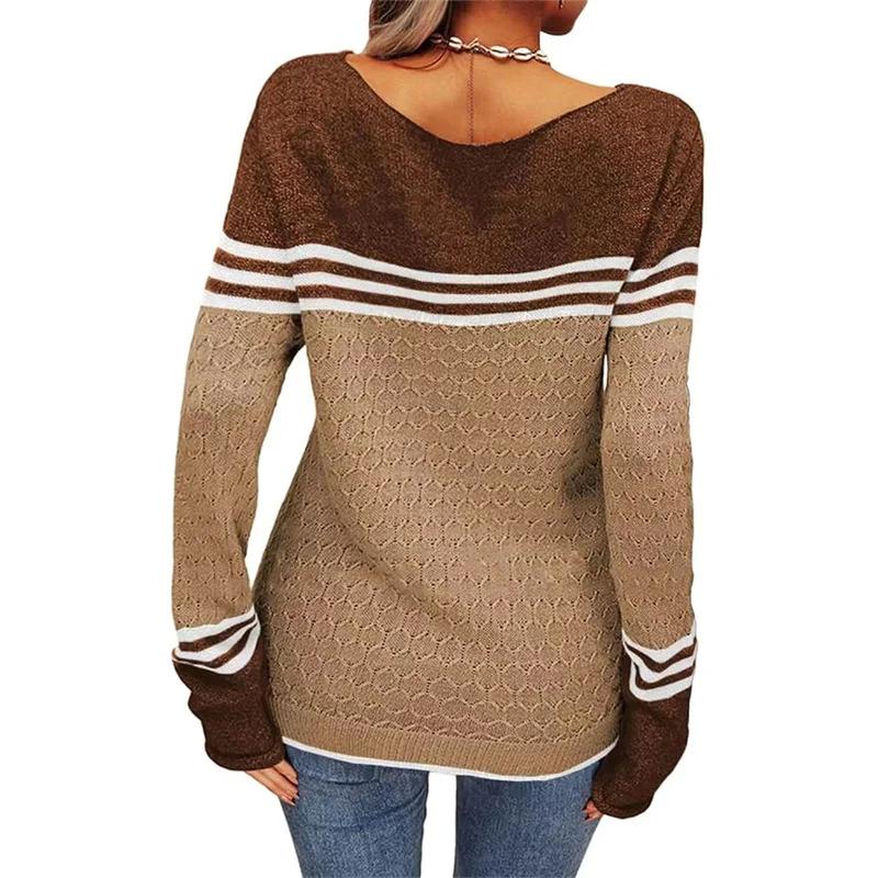 Sweater for Women Winter Thickened Pullover Warm Knitted Stretchy Long Sleeve Oversize Jumper Sweater Tops