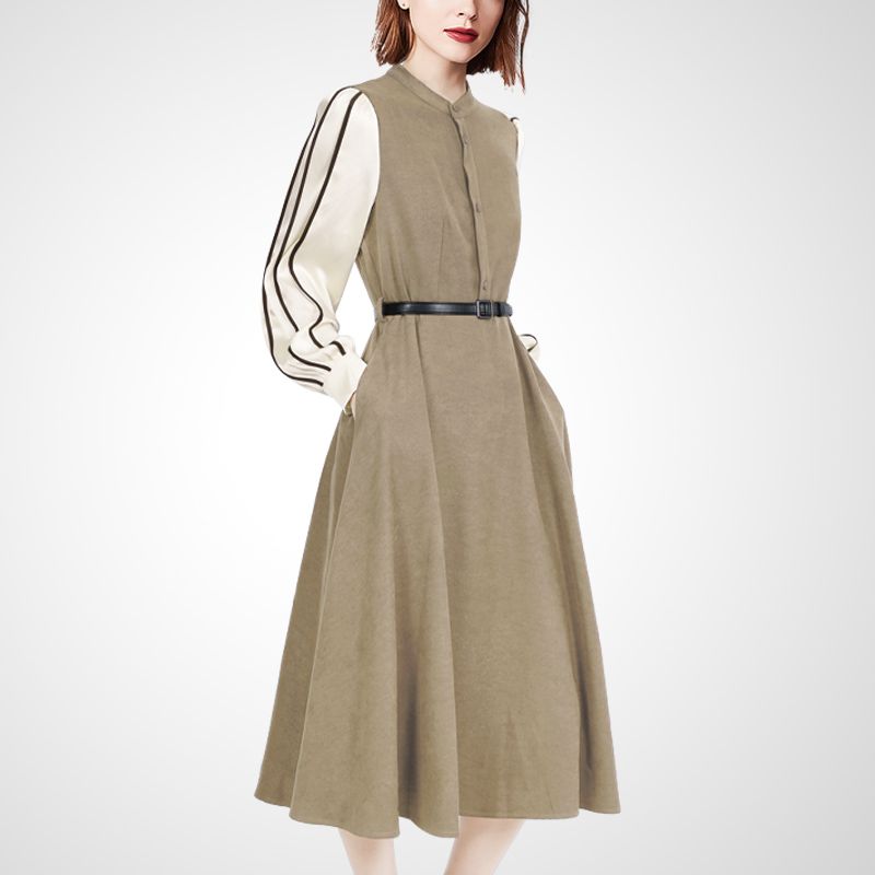 

Доступная Роскошь Мода Элегантный Стильный Раннеосенний Костюм Color matching (L437) L