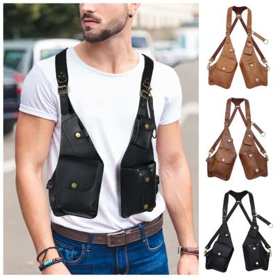 Weste Tasche Handy Geldbörse Vintage Schulterholster Tasche für Männer und Frauen