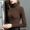 Autumn and winter turtleneck bottoming shirt women's long-sleeved women's clothing women's double-sided German velvet velvet thermal top