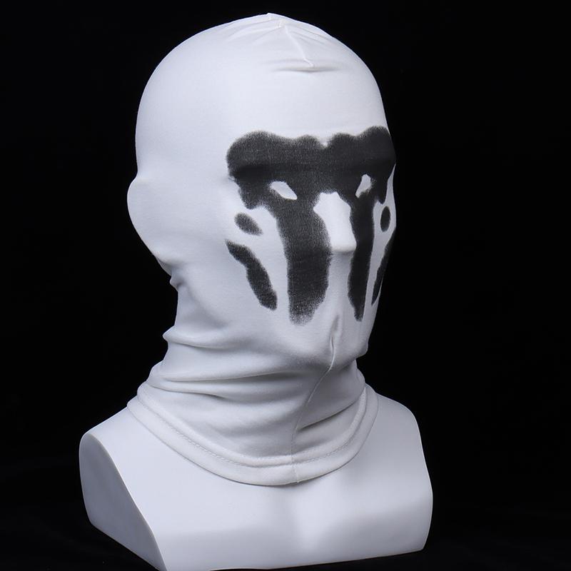 New Arrive Watchmen Rorschach Headgear Movie Masquerade Masks Cosplay Printed Headgear Costume Accessories Mask